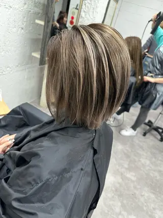 ミディアム カラー ヘアアレンジ 久米 治仁のヘアスタイル