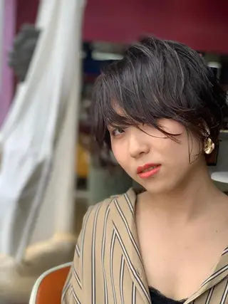 ショート パーマ 宮嶋 勇輔のヘアスタイル