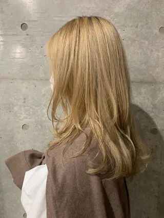 ミディアム カラー ボブパーマコテ巻き風 パーマNo1深江秀平のヘアスタイル