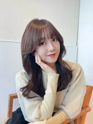 ミディアム ETOWA shinjuku所属・小顔似合わせ提案/ レイヤー/川澄かずまのヘアスタイル