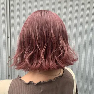 ミディアム カラー 韓国🤍ワンホンヘア みかん🇨🇳のヘアスタイル