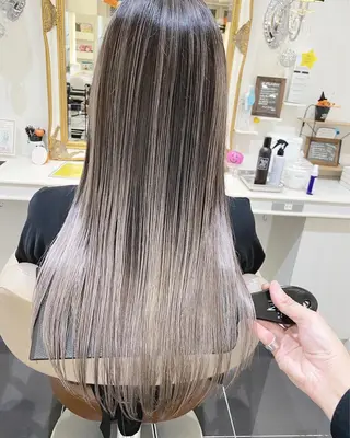 ロング カラー 山崎俊輔/髪質改善 /バレイヤージュのヘアスタイル