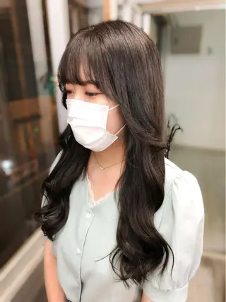 ロング カラー 韓国ヘア🤍髪質改善 🇰🇷AKANEのヘアスタイル