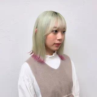 ミディアム カラー げん/梅田美容室 中崎町美容室のヘアスタイル