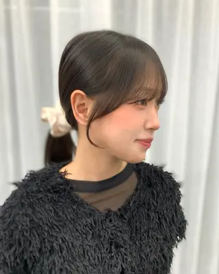 セミロング 🎀韓国風顔周り× 透明感/梅田/アリサのヘアスタイル