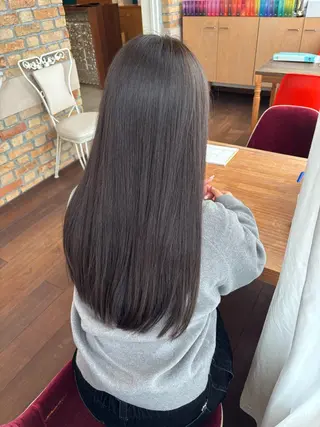 ロング カラー 兼子莉彩 ／暗髪🤎／暖色🍒のヘアスタイル