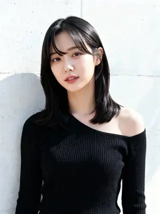 セミロング 韓国レイヤーカット 🫧大阪梅田レイヤーのヘアスタイル