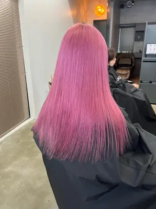 セミロング カラー ハイトーンカラー/ さらさのヘアスタイル