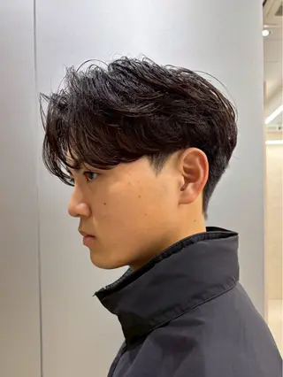 ショート THE ESCALA 町田店所属・町田/メンズカット/ センターパート/細木のヘアスタイル