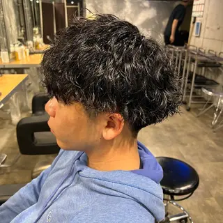 ショート カラー パーマ ヘアアレンジ メンズ キッズ 🔷横浜1のパーマ 職人🔷将太郎のヘアスタイル