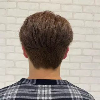 ショート カラー パーマ ヘアアレンジ メンズ ノンダメージサロンBonheur銀座並木通り店所属・ULTOWA/銀座 ERIのヘアスタイル