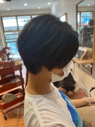 ショート 美髪ストレート/ メンズヘア/中田海斗のヘアスタイル