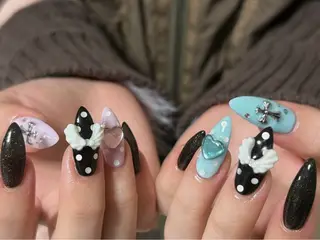 ネイル 【Zina京都駅前】 きぬがわ らむのネイルデザイン