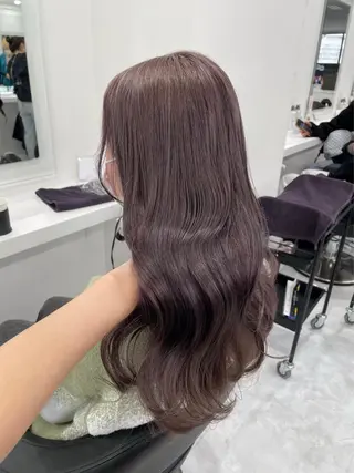 カラー 透ける透明感カラー 🤍anju🎀のヘアスタイル