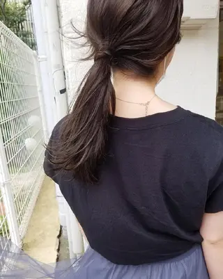 カラー 🙃 透明感カラー/ボブのヘアスタイル