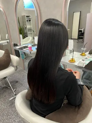 ロング カラー パーマ Naru┆川西能勢口 ┆髪質改善のヘアスタイル