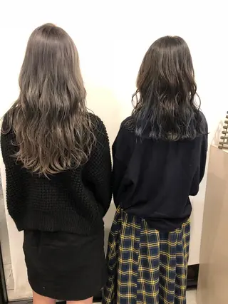 ロング カラー ヘアアレンジ メンズ キッズ ネイル マツエク・マツパ GO TODAY SHAiRE SALON所属・透明感カラー🤎 ゆりのヘアスタイル