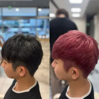 カラー メンズ メンズ特化韓国風 パーマスタイル/りんのヘアスタイル