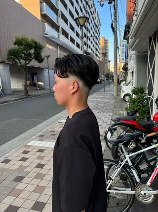 パーマ メンズ 川端 隼平のヘアスタイル