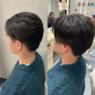 パーマ メンズ ダウンパーマ特化💎 ボブ・レイヤーりなのヘアスタイル