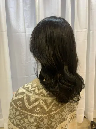 セミロング カラー 韓国🇰🇷髪質改善 Chisaki치사키のヘアスタイル