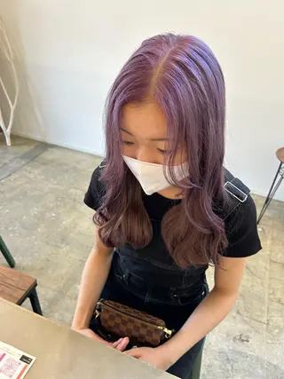 ロング 築地 なずなのヘアスタイル