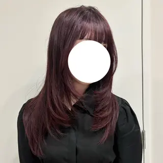 ミディアム カット/パーマ/カラ ー清本耕介のヘアスタイル