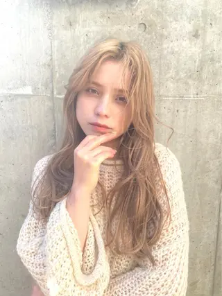 ロング カラー ICON所属・艶美髪マスター 店長✂︎YUKKEのヘアスタイル