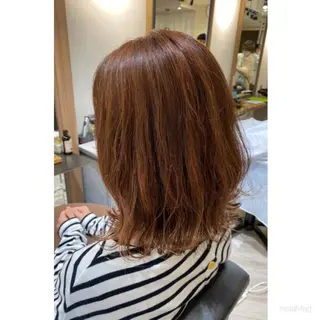 セミロング カラー 岩間 香純のヘアスタイル