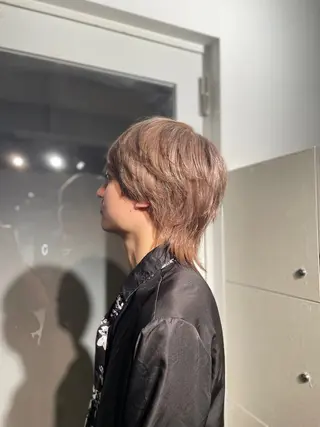 ショート メンズ 絶対綺麗な暖色カラー 🎯あります✨増渕✨のヘアスタイル