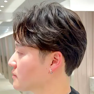 メンズ メンズカット/ センターパートkiiのヘアスタイル