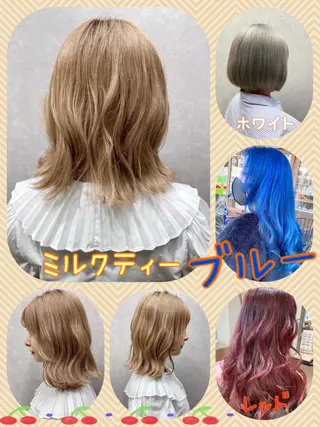 セミロング カラー 豊中/メンズ特化 岡田 龍之介のヘアスタイル