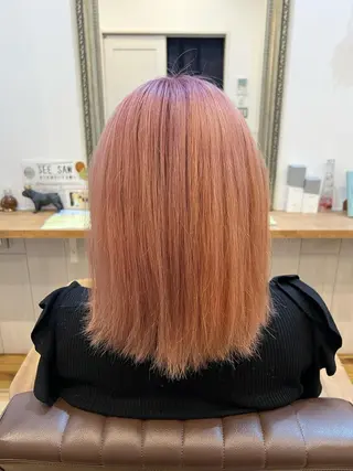 ミディアム 美容室Class所属・🐰ハイトーンカラー 畠山　渡🐰のヘアスタイル