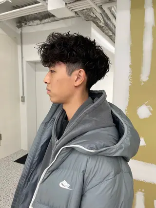 パーマ メンズ メンズカット パーマ[佐橋]のヘアスタイル