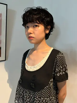 ショート カラー パーマ 🎀オイダイラ モモカ🎀のヘアスタイル