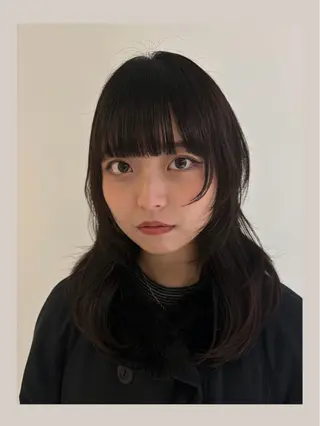 セミロング レイヤー🎶似合わせ パーマ🎀ナナコのヘアスタイル