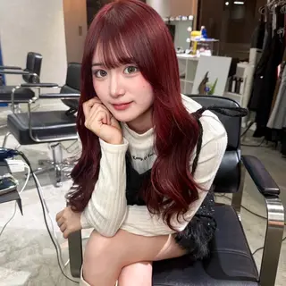 ロング カラー 🎀ミルクティー/暖 色×レイヤー/マリアのヘアスタイル