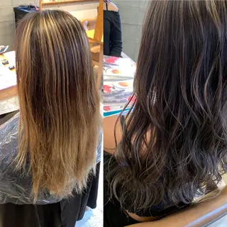 カラー メンズ hair  design Norm所属・ハイライトバレイヤー ジュ🎨川村聖吾🎨のヘアスタイル