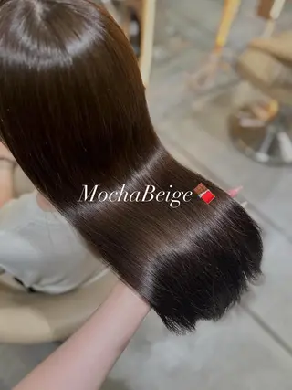 セミロング 縮毛矯正Rina🩶 銀座のヘアスタイル