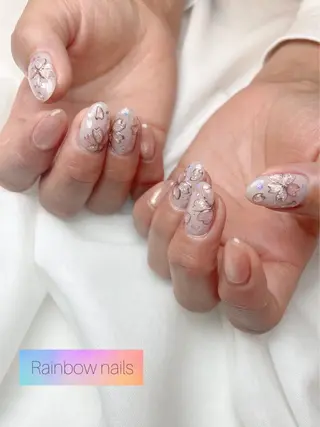 ネイル Rainbow nailsくろちゃんのネイルデザイン