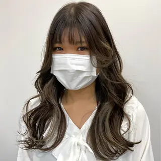 ロング カラー パーマ ヘアアレンジ メンズ キッズ ネイル マツエク・マツパ アイブロウ 透明感ワンカラー梅田 ダブルカラー/川上のヘアスタイル