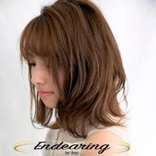 セミロング Endearing 銀座/YOKOのヘアスタイル