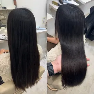 ロング 髪質改善/縮毛矯正 梅田茶屋町/西尾祐作のヘアスタイル