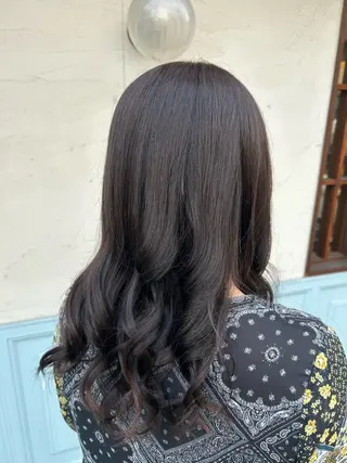 セミロング カラー 徳 永のヘアスタイル