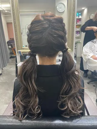 ロング ヘアアレンジ 籾木 美優のヘアスタイル