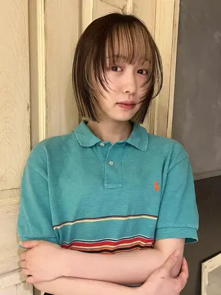 ショート 田中 里奈のヘアスタイル