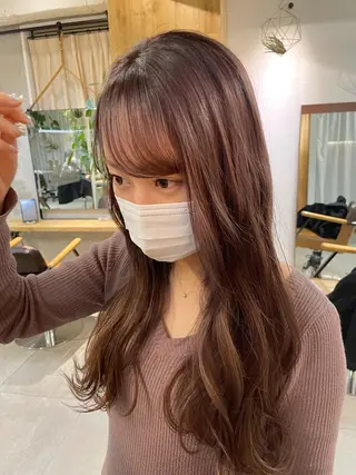 ロング カラー REINA☁️透明感 カラー/ぷつっと♡のヘアスタイル