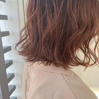 ミディアム カラー 韓国ヘア顔周りカット 艶髪ベージュtamaのヘアスタイル