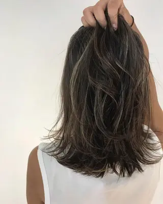 ミディアム カラー grow恵比寿【グロウ】髪質改善/ハイライト/ブリーチ/レイヤーカット所属・奥野 貴史　代表　レイヤーのヘアスタイル