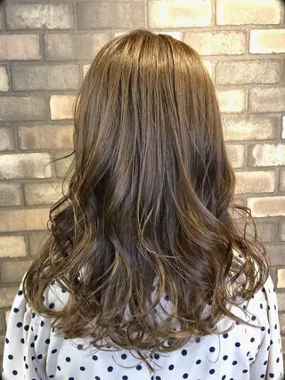 ミディアム カラー 髪質改善/レイヤー ストウシンゴのヘアスタイル